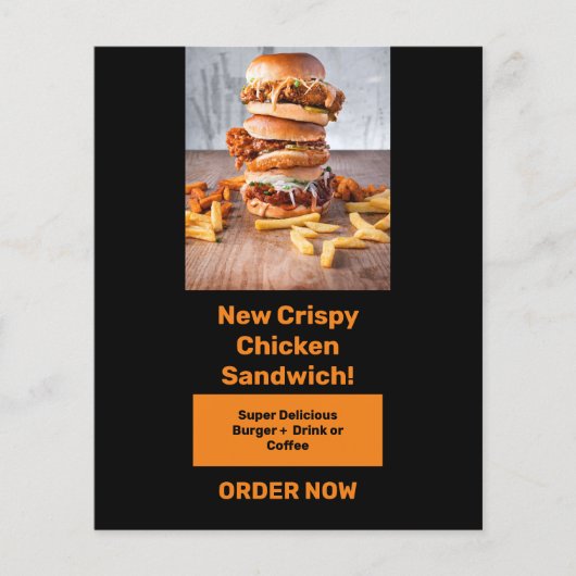 ドライバーの注意を促し、キャッチするためのフードバナー チラシ (正面)