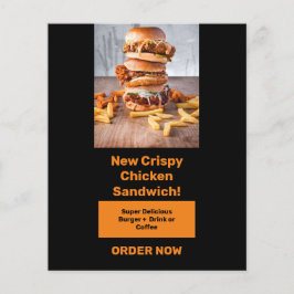 ドライバーの注意を促し、キャッチするためのフードバナー チラシ