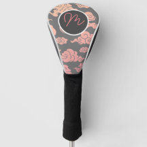 ドライバーゴルフヘッドカバ日本のー雲DIYイニシャル