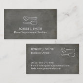 ドライバースパナーコンクリート名刺 名刺 (正面/裏面)