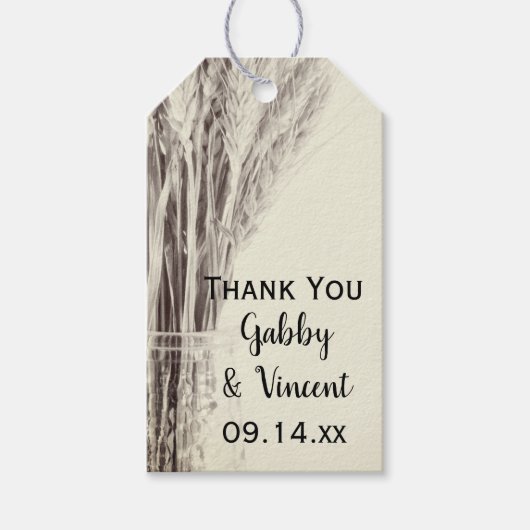 ドライバーリーカントリーファーム結婚式の引き出物ラベル ギフトタグ (正面)