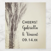 ドライバーリーカントリー結婚ファーム ワインラベル (シングルラベル)