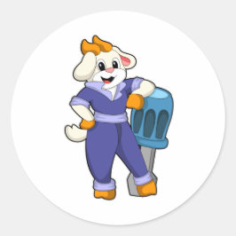 ドライバー付き整備士ヤギ ラウンドシール