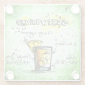 ドライバー飲料レシピ ガラスコースター (裏面)