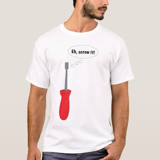ドライバー駄洒落漫画 ユーモア Tシャツ (正面)