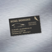 ドライバ独立の車の座席金ゴールド マグネット名刺 (インサイチュ)