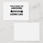 ドライバ素晴らしーは コーリングカード (正面/裏面)