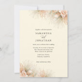 ドライパームスボホセージグリーン結婚式招待状 招待状 (正面)