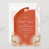 ドライパームズボホテラコッタブライダルシャワー 招待状 (正面/裏面)