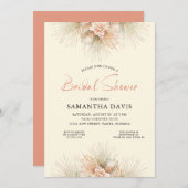 ドライパームズボホブライダルシャワー 招待状 (正面/裏面)