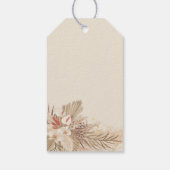 ドライパームパンパスグラスブライダルシャワー ギフトタグ (裏面)