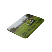 ドライビングゴルフの前に落ち着きをパーソナライズ バスマット (アングル)