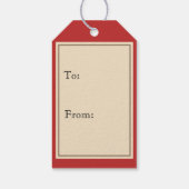 ドライビングサンタヴィンテージクリスマスギフトラベル ギフトタグ (裏面)