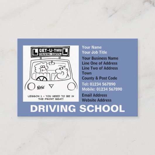 ドライビングスクールアポイントメント 名刺 (正面)