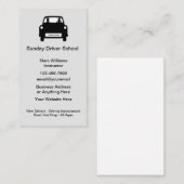 ドライビングスクールインストラクターシンプルビジネスカード 名刺 (正面/裏面)