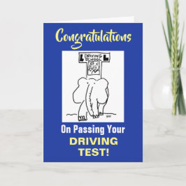 ドライビングテストに合格おめでとう カード