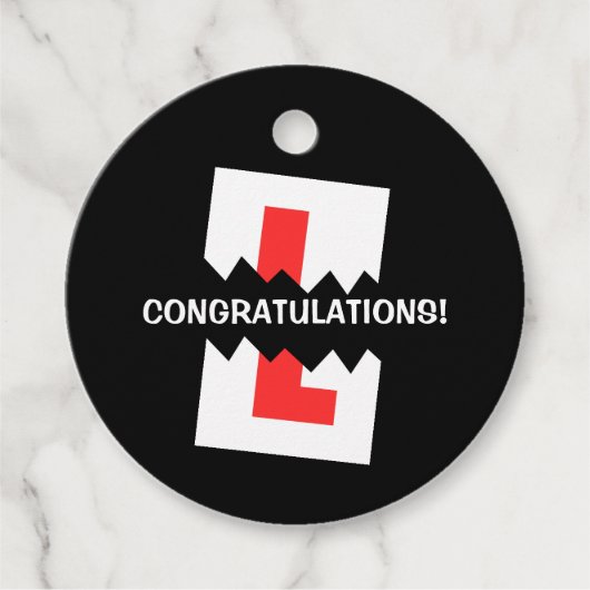 ドライビングテストに合格 フェイバータグ (正面)