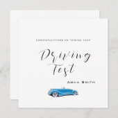 ドライビングテストの名前パーソナライズされたカードのパス 招待状 (正面/裏面)