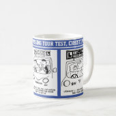 ドライビングテスト3マンガ合格のお祝い。 コーヒーマグカップ (正面右)