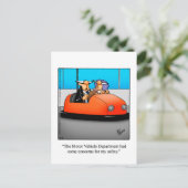 ドライビングユーモアポストカード「眼鏡」 ポストカード (スタンド正面)