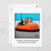 ドライビングユーモアポストカード「眼鏡」 ポストカード (正面/裏面)