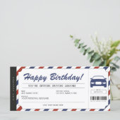 ドライビングレッスギフトチケット伝票証明書 (スタンド正面)