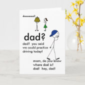 ドライビングレッスン カード (黄色い花)