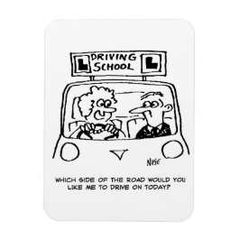 ドライビングレッスン – 道路のどの側？ マグネット