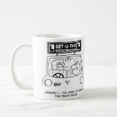 ドライビングレッスン – 間違った座席に瞳孔 コーヒーマグカップ (左)