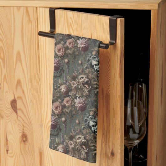 ドライフトキーパーのパラドックス – ゴシックビクトリアン キッチンタオル (三つ折り)