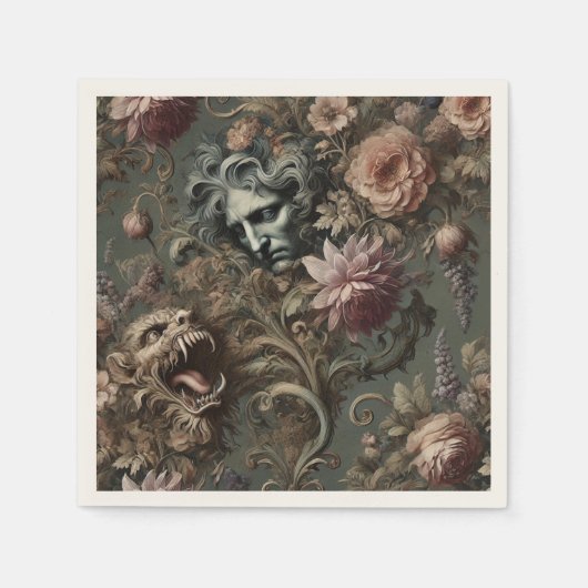 ドライフトキーパーのパラドックス – ゴシック様式の神話の枕 スタンダードカクテルナプキン (正面)