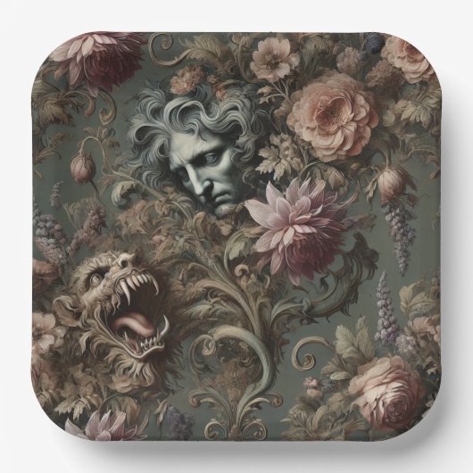 ドライフトキーパーのパラドックス – ゴシック様式の神話の枕 ペーパープレート (正面)