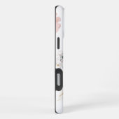 ドライフラワーのシームレスパターン iPhoneケース (右側面)