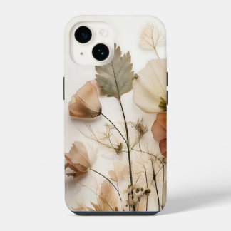 ドライフラワーの押し花 iPhone 14ケース