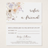 ドライフラワーエレガントの紹介カード (正面&裏面)