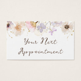 ドライフラワーエレガントアポイントメントカード