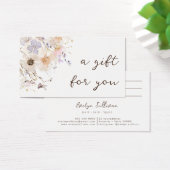 ドライフラワーエレガントギフトカード (デスク)