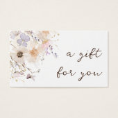 ドライフラワーエレガントギフトカード (正面)