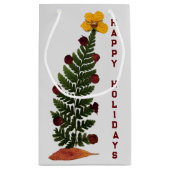 ドライフラワークリスマスツリー – Y -抱き枕 スモールペーパーバッグ (裏面)