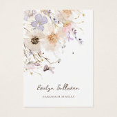 ドライフラワージュエリーディスプレイカード (正面)