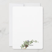 ドライフラワーズリース 招待状 (裏面)