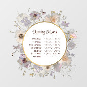 ドライフラワーズ サークル オープニングアワーズ ウィンドウクリング ウィンドウサイン (シート)