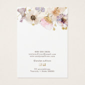 ドライフラワーネックレス表示カード (裏面)