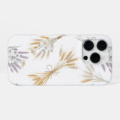 ドライフラワーバンドル カモミール ラベンダー 小麦 iPhoneケース (裏面横)