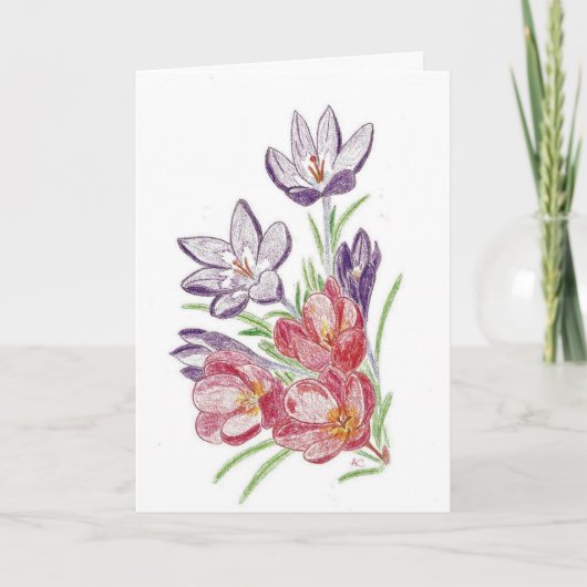 ドライフラワーバースデーカード カード (正面)