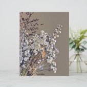 ドライフラワーリーフヴィンテージスクラップブック紙 (スタンド正面)