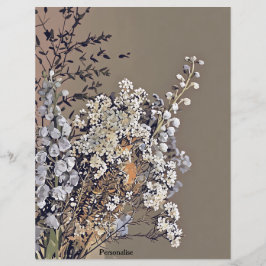 ドライフラワーリーフヴィンテージスクラップブック紙