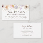 ドライフラワーロイヤリティカード 名刺 (正面/裏面)