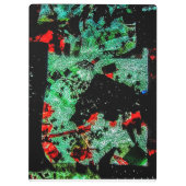 ドライフラワー抽象芸術クリップボード再生プラスチック クリップボード (裏面)