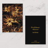 ドライフラワー抽象芸術ATC 名刺 (正面/裏面)